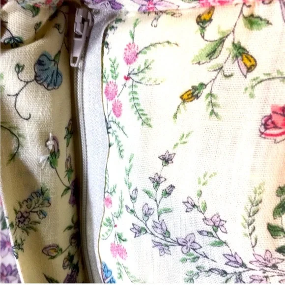 Vintage floral midi a line skirt - Picture 6 of 16